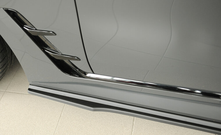 Rieger Tuning sideskirt aanzetstuk BMW i4 M/ 4-Serie G26 voor originele M-Sport-pakket sideskirt