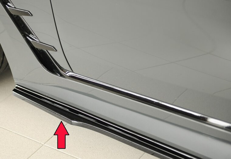 Rieger Tuning sideskirt aanzetstuk BMW i4 M/ 4-Serie G26 voor originele M-Sport-pakket sideskirt