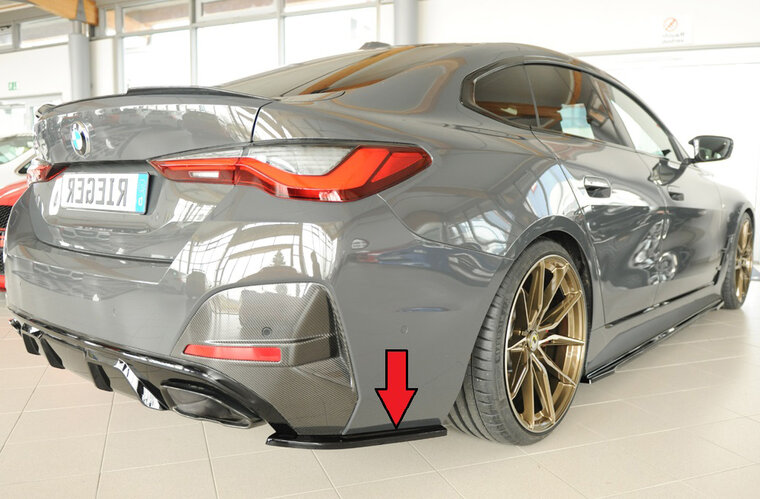 Rieger Tuning achterbumper aanzetstuk lateraal, rechts BMW i4 M/ 4-Serie G26