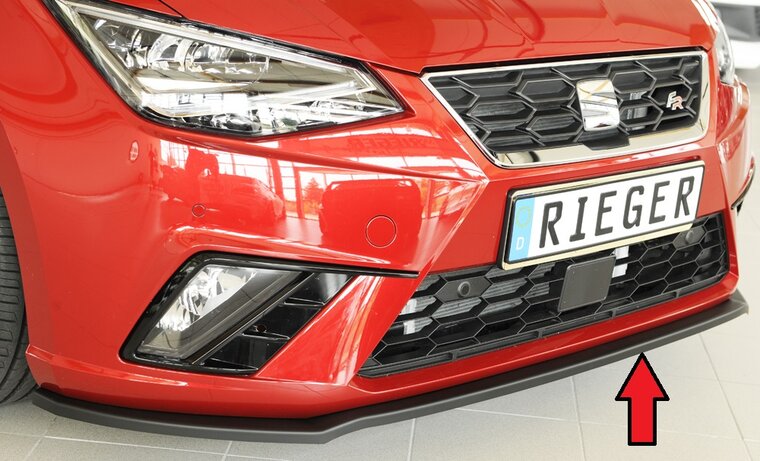 Rieger Tuning voorsplitter Seat Ibiza / Ibiza FR KJ voor originele voorbumper