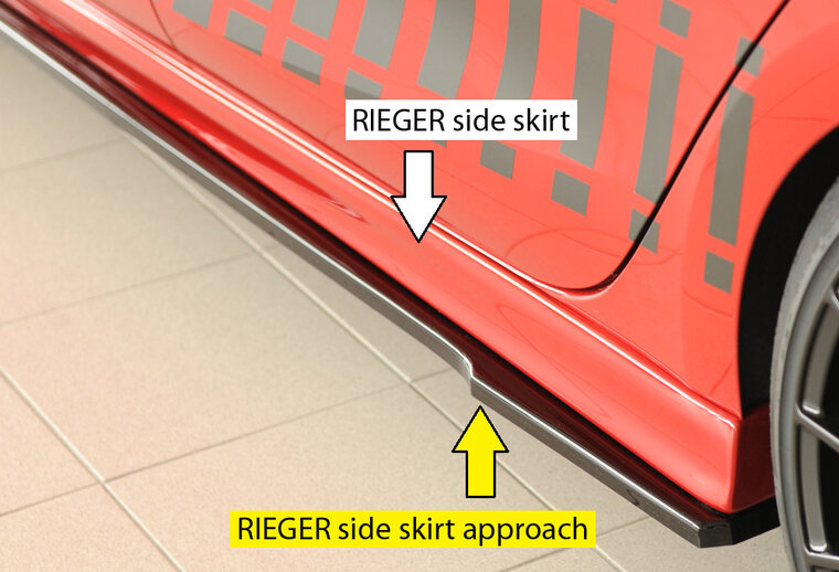 Rieger Tuning sideskirt aanzetstuk Cupra Leon [KL] voor RIEGER-sideskirt 27051/88223