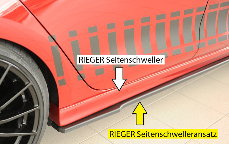 Rieger Tuning sideskirt aanzetstuk Cupra Leon [KL] voor RIEGER-sideskirt 27052/88224