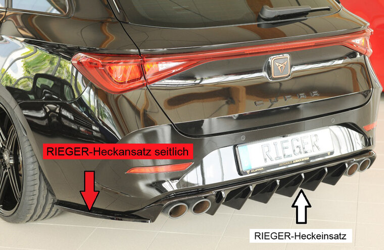 Rieger Tuning achterbumper aanzetstuk lateraal, links Cupra Leon [KL]