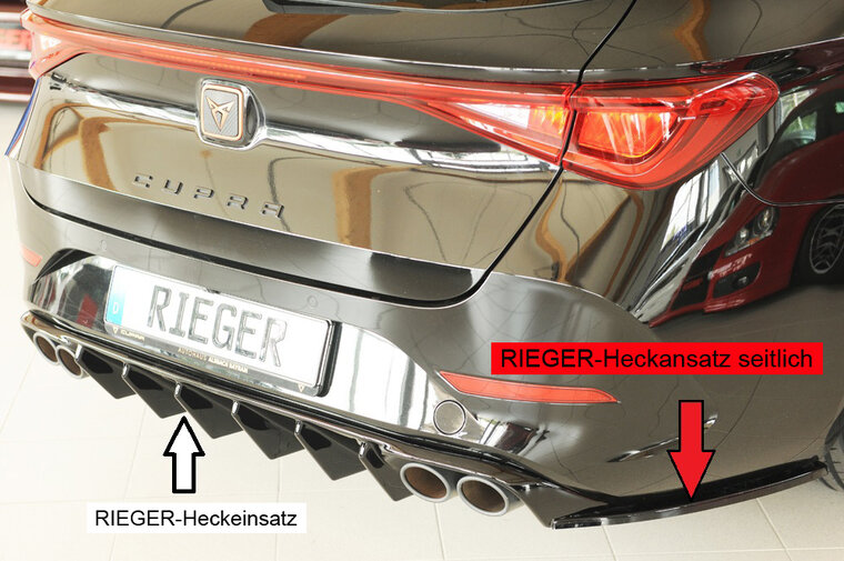 Rieger Tuning achterbumper aanzetstuk lateraal, rechts Cupra Leon [KL]