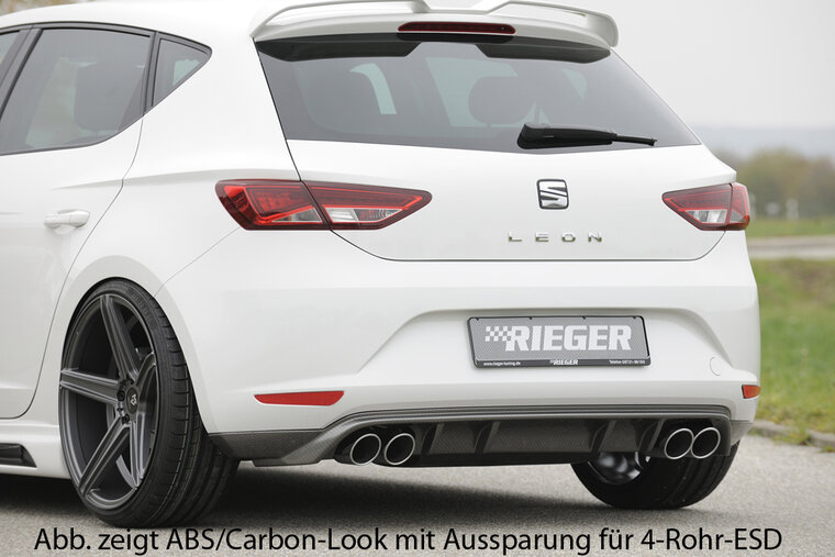 Rieger Tuning achterbumper verlenging Seat Leon 5F