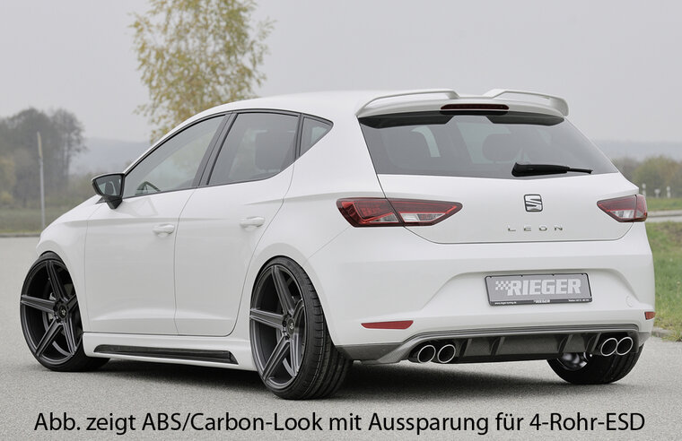 Rieger Tuning achterbumper verlenging Seat Leon 5F