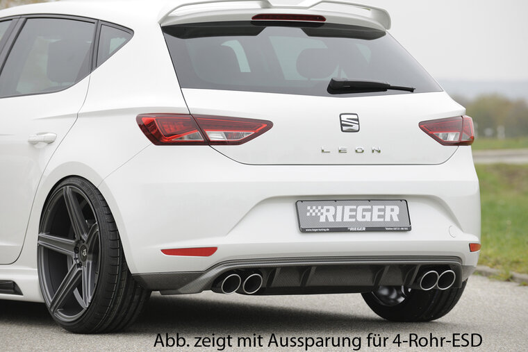 Rieger Tuning achterbumper verlenging Seat Leon 5F