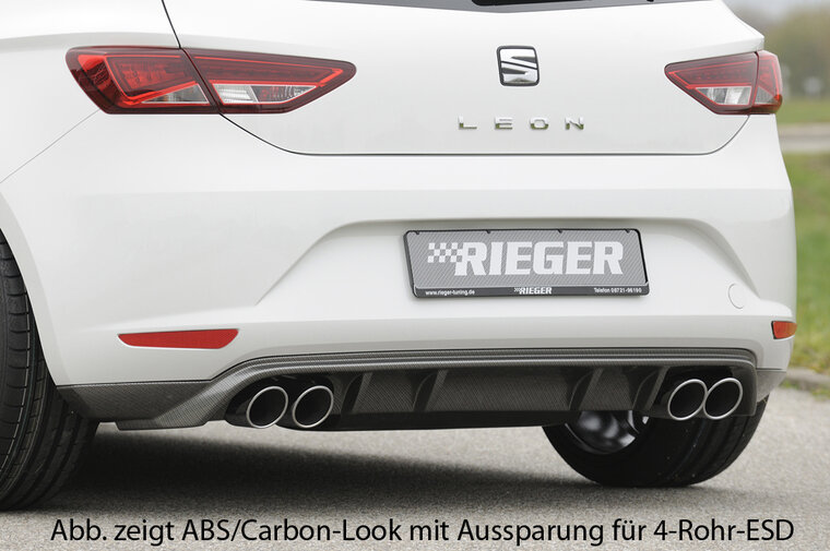 Rieger Tuning achterbumper verlenging Seat Leon 5F