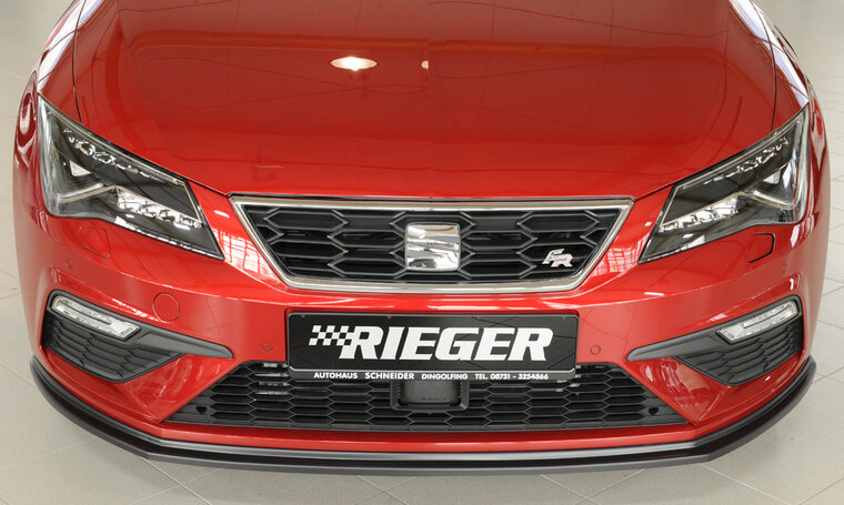 Rieger Tuning voor splitter Seat Leon FR / Leon Cupra 5F Voor originele FR-/Cupra-voorbumper