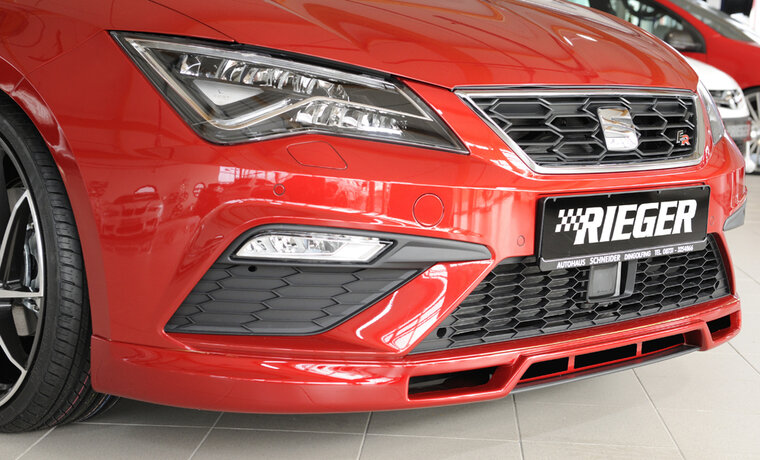 Rieger Tuning voorspoiler lip Seat Leon FR / Leon Cupra 5F