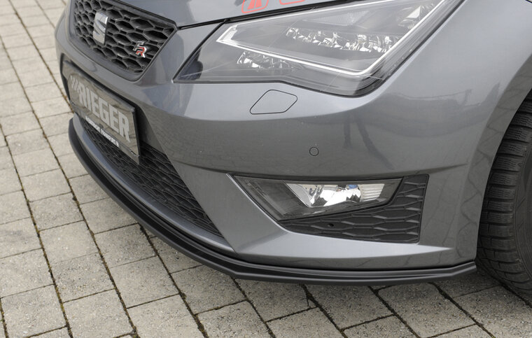 Rieger Tuning voor splitter Seat Leon FR 5F / Leon Cupra 5F Voor originele FR-/Cupra-voorbumper