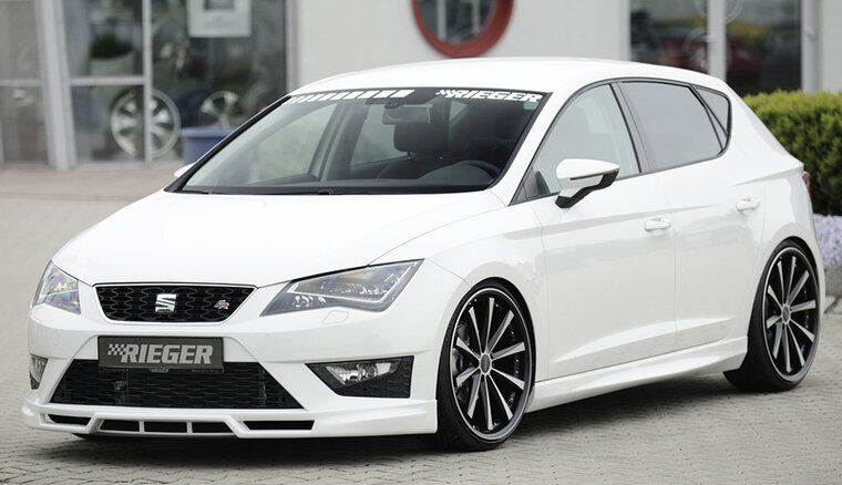 Rieger Tuning voorspoiler lip Seat Leon FR 5F / Leon Cupra 5F