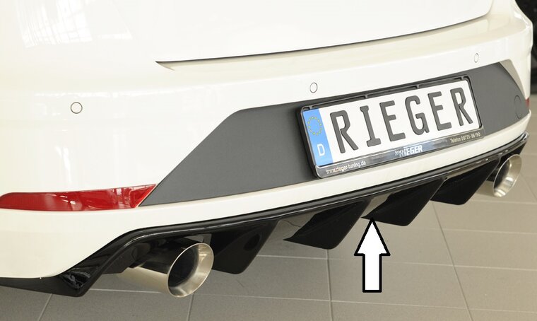 Rieger Tuning diffuser Seat Leon FR ST 5F voor auto&#039;s met originele trekhaak