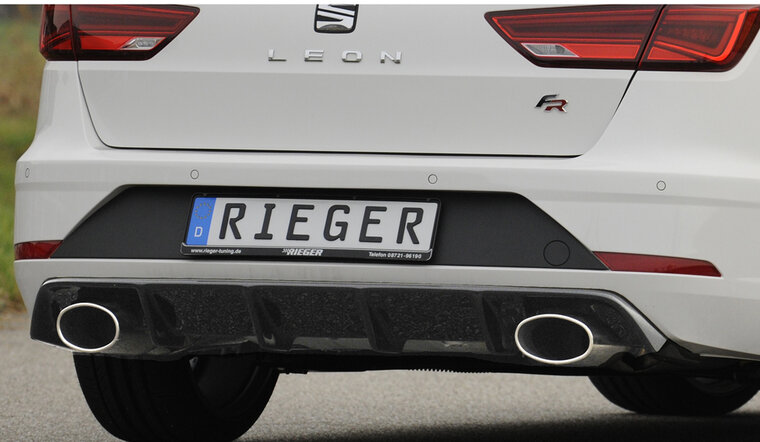 Rieger Tuning diffuser Seat Leon FR ST 5F voor auto&#039;s zonder trekhaak