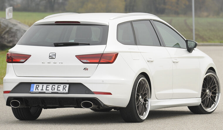 Rieger Tuning diffuser Seat Leon FR ST 5F voor auto&#039;s met originele trekhaak