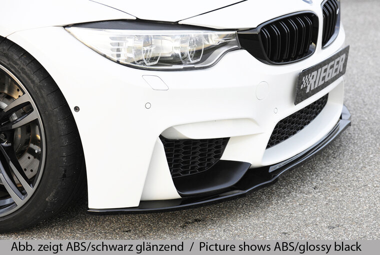 Rieger Tuning voorsplitter voor voorbumper BMW M3 / M4 F80/82 zonder BMW Performance voorstuk