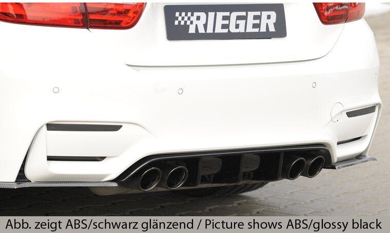 Rieger Tuning diffuser BMW M3 / M4 F80/82 alleen voor originele achterskirt