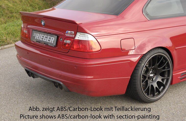 Rieger Tuning achterbumper verlenging BMW M3 E46