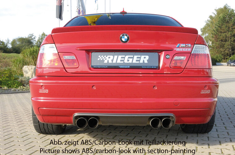 Rieger Tuning achterbumper verlenging CS-Look BMW M3 E46