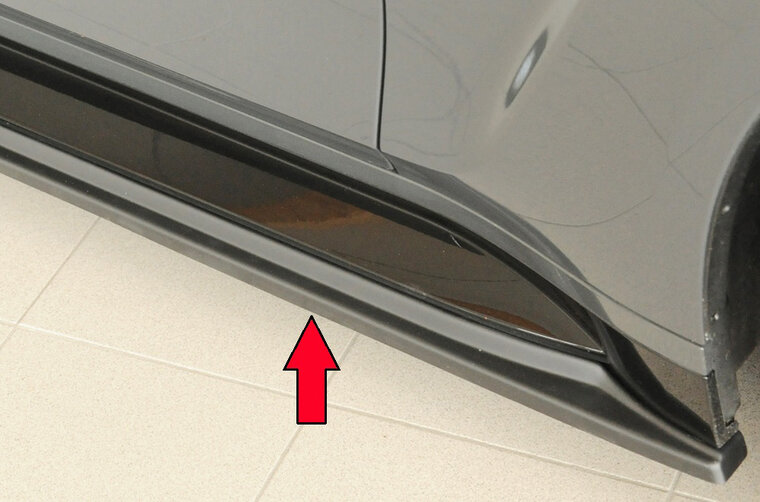 Rieger Tuning sideskirt aanzetstuk BMW M3 G80/81 voor originele sideskirt