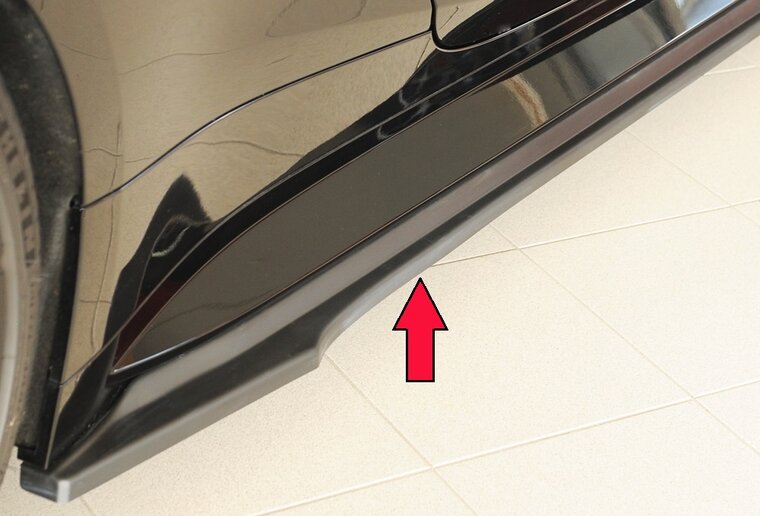 Rieger Tuning sideskirt aanzetstuk BMW M4 G82 voor originele sideskirt