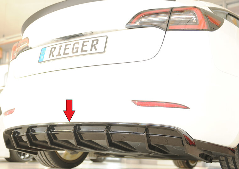 Rieger Tuning diffuser Tesla Model 3