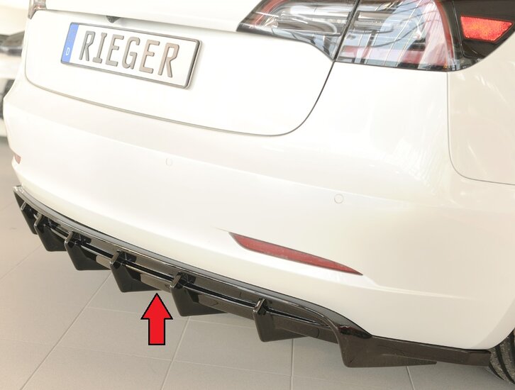 Rieger Tuning diffuser Tesla Model 3