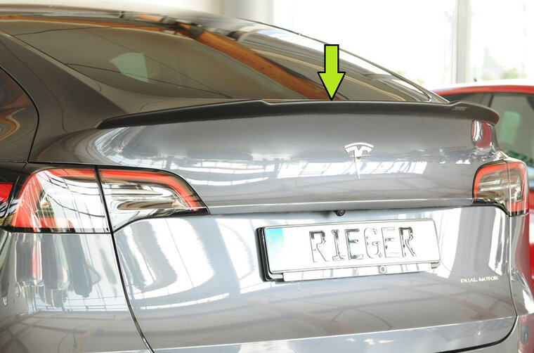 Rieger Tuning achterklep spoiler Tesla Model Y (schilderen noodzakelijk)