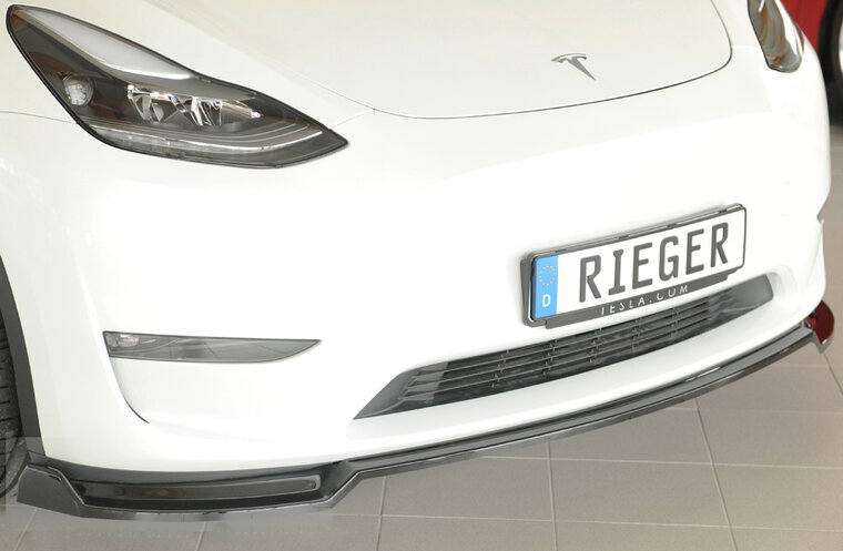 Rieger Tuning splitter Tesla Model Y voor originele voorbumper