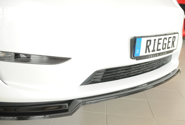 Rieger Tuning splitter Tesla Model Y voor originele voorbumper