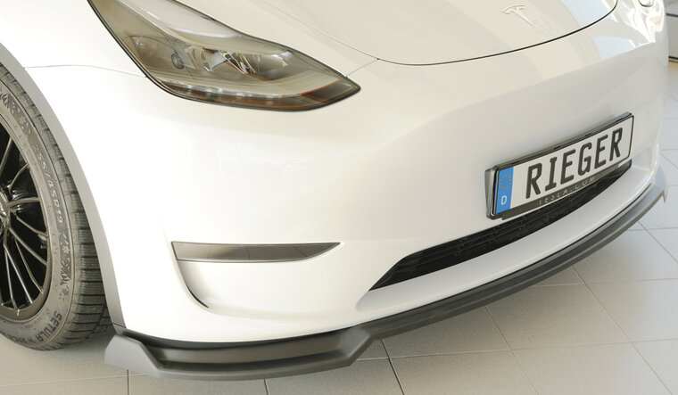 Rieger Tuning splitter Tesla Model Y voor originele voorbumper