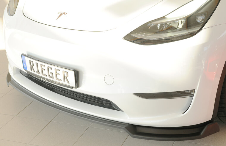 Rieger Tuning splitter Tesla Model Y voor originele voorbumper