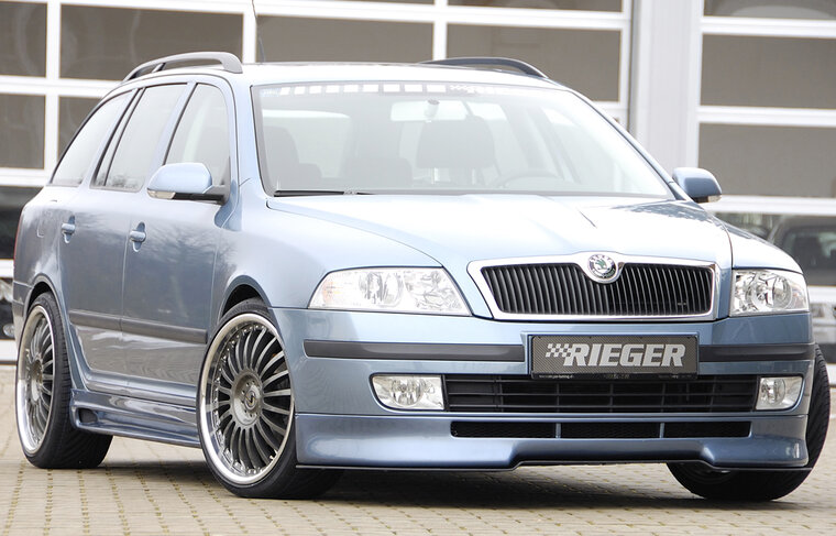 Rieger Tuning voorbumper spoiler lip Skoda Octavia 1Z