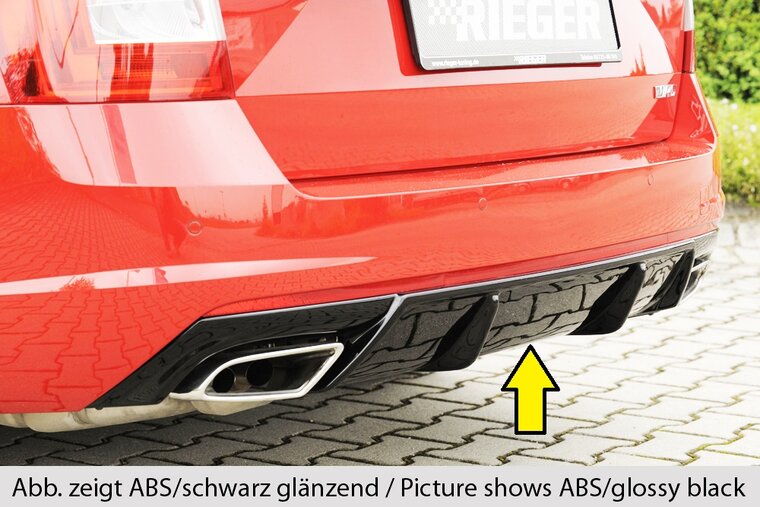 Rieger Tuning diffuser Skoda Octavia RS 5E bij bestelling let op de exacte motorisering!