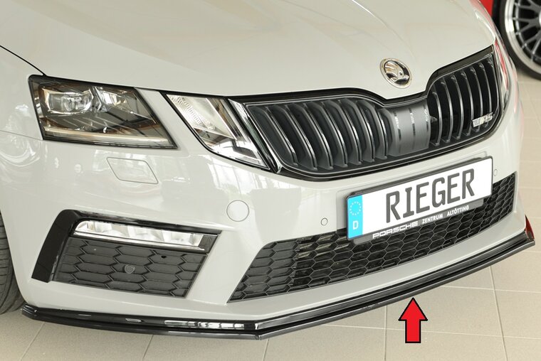 Rieger Tuning voorsplitter Skoda Octavia RS NX Alleen voor originele RS-voorbumper