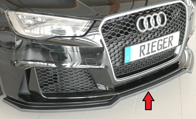 Rieger Tuning splitter Audi RS3 [8V] voor originele RS3-voorbumper