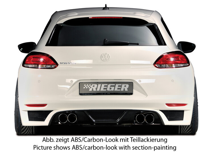 Rieger Tuning achterbumper verlenging VW Scirocco 3