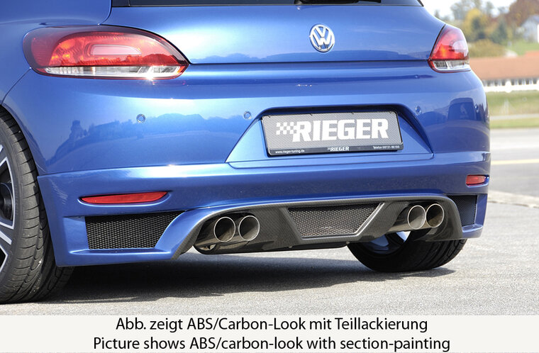 Rieger Tuning achterbumper verlenging VW Scirocco 3