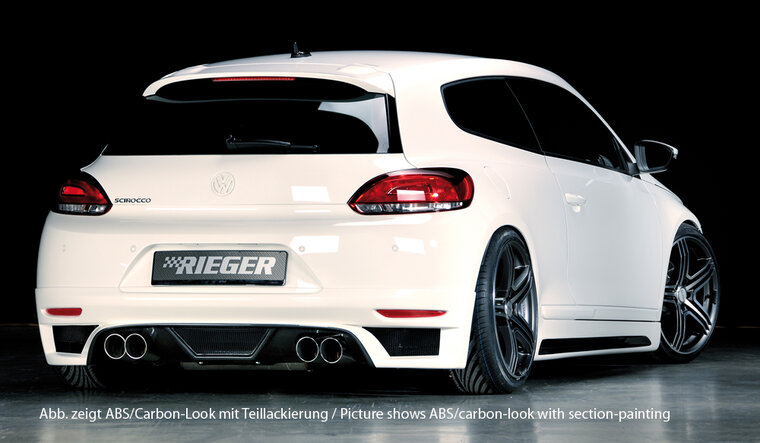 Rieger Tuning achterbumper verlenging VW Scirocco 3