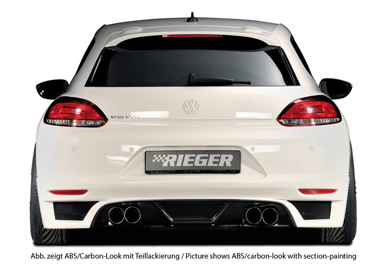 Rieger Tuning achterbumper verlenging VW Scirocco 3