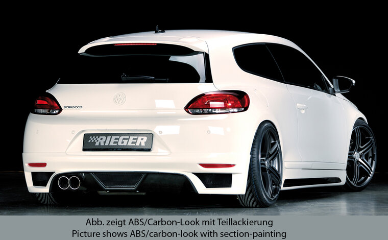 Rieger Tuning achterbumper verlenging VW Scirocco 3