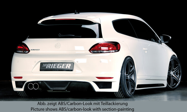 Rieger Tuning achterbumper verlenging VW Scirocco 3