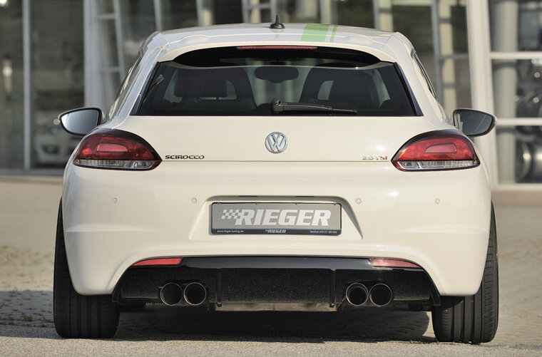 Rieger Tuning diffuser VW Scirocco 3 alleen voor &quot;R-Line&quot; achterskirt