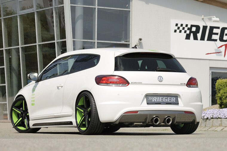 Rieger Tuning diffuser VW Scirocco 3 alleen voor &quot;R-Line&quot; achterskirt