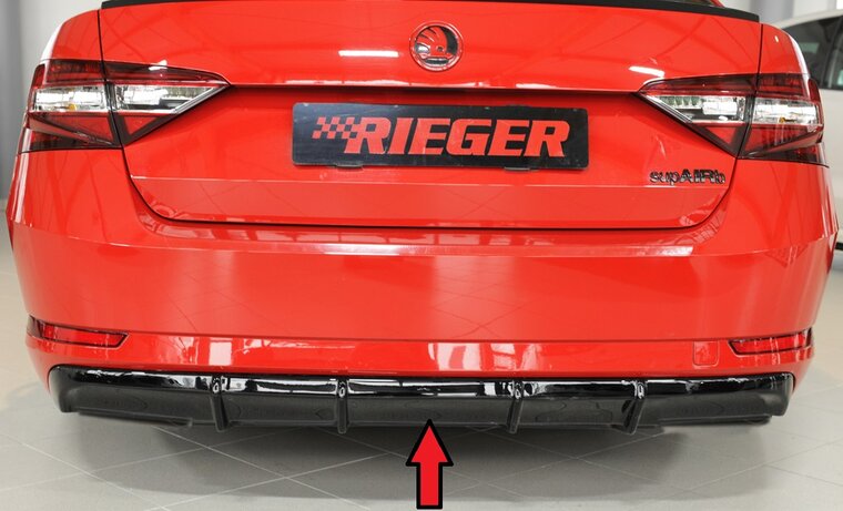 Rieger Tuning diffuser Skoda Superb III 3T/3V zonder uitsparing voor uitlaatbescherming