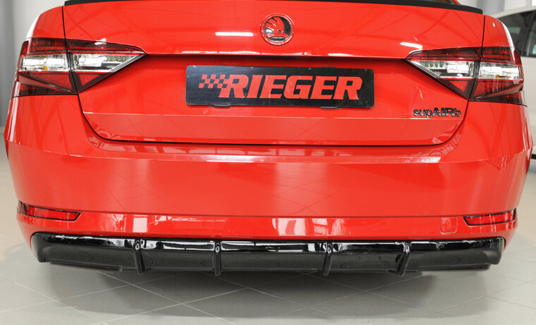 Rieger Tuning diffuser Skoda Superb III 3T/3V zonder uitsparing voor uitlaatbescherming