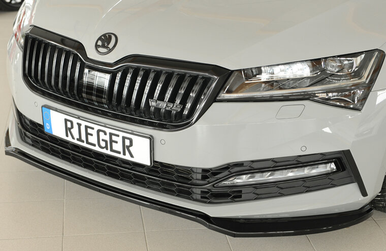 Rieger Tuning voorsplitter Skoda Superb III 3T/3V voor originele sportline-voorbumper