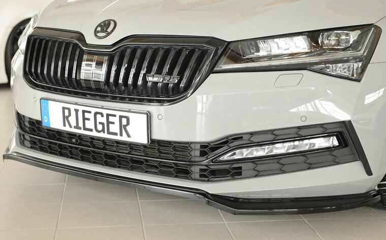 Rieger Tuning voorsplitter Skoda Superb III 3T/3V voor originele sportline-voorbumper