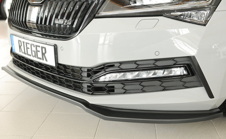 Rieger Tuning voorsplitter Skoda Superb III 3T/3V voor originele sportline-voorbumper