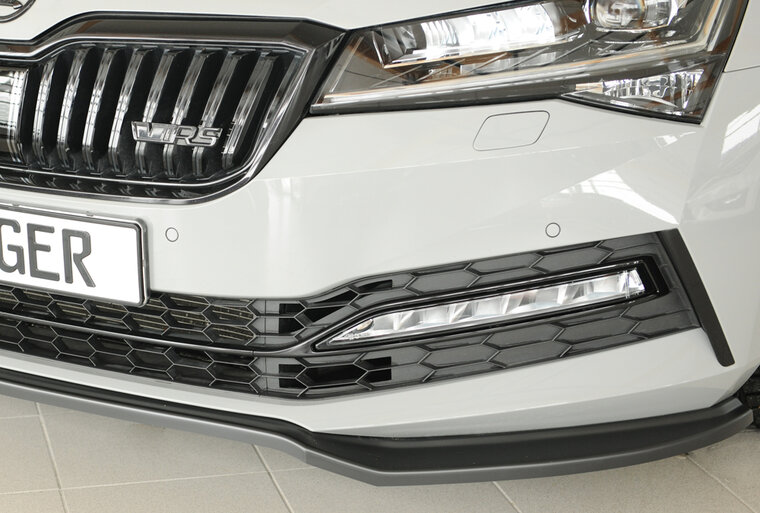 Rieger Tuning voorsplitter Skoda Superb III 3T/3V voor originele sportline-voorbumper